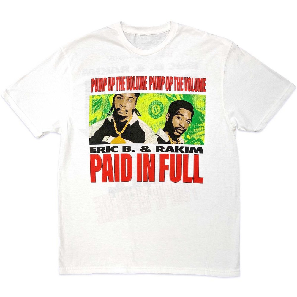 Eric B. & Rakim - Pump Up The Volume Heren Tshirt - Wit